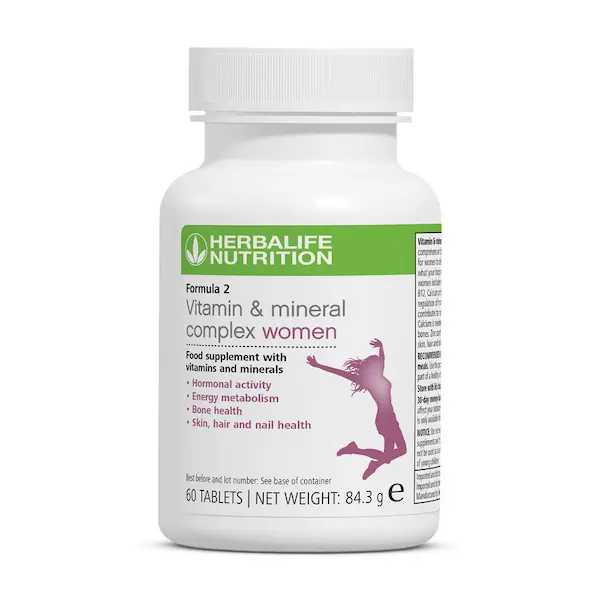 Herbalife nutrition Formula 2 vitamin mineral complex womens 60 tablets