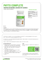 herbalife nutrition product phyto complete fact ingredient sheet