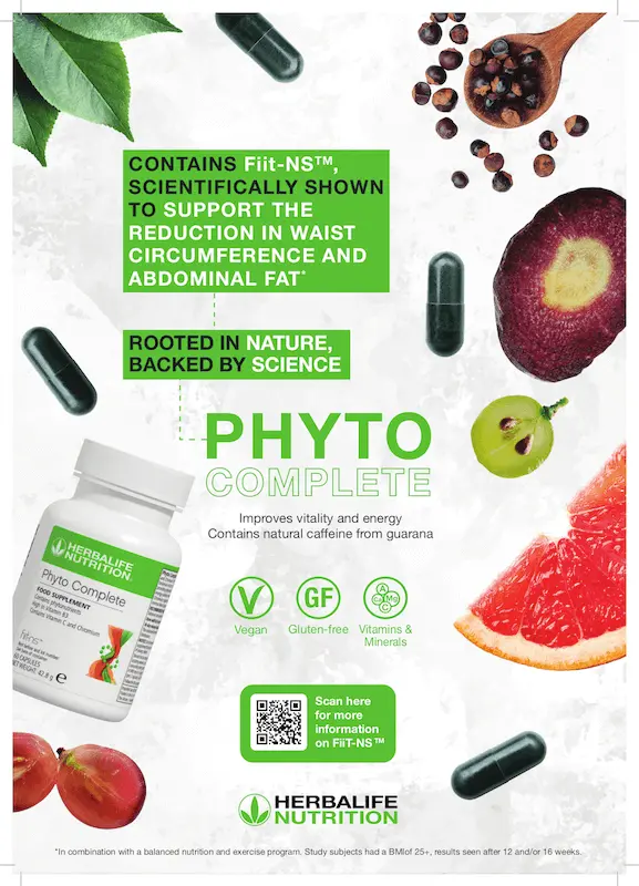 herbalife nutrition product phyto complete promotional a4 sheet
