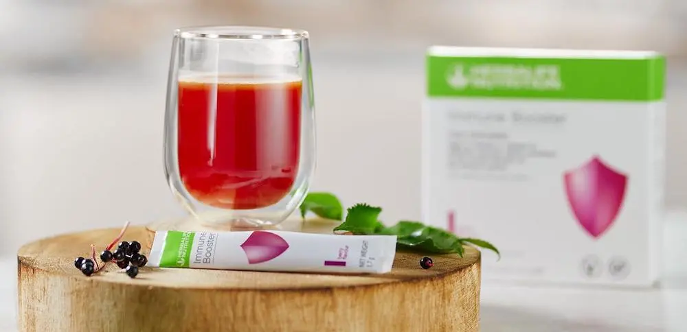 herbalife immune booster in a glass